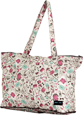 

Siffler (Expandable) Folding Tote Bag S Travel Duffel Bag(Beige)