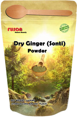 

FUSON Premium Quality Pure Dry Ginger powder (Sonti,Sonth,Saunth) for beautiful Skin, Hair and Health(100 g)