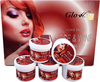

Glow Right ROSE & WINE FACIAL KIT 250 ml(Set of 5)