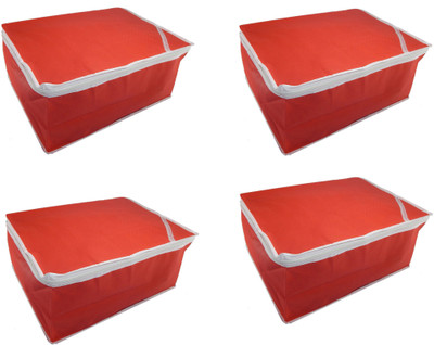 

RK Brands Non Woven Non Woven Saree Cover Set Of 4 Pcs, Regular Clothes Bag 113(Red)