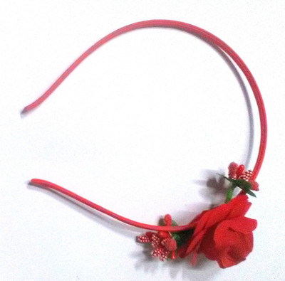 

OM Beautiful hair band for the beautiful princess rose hair band, Head Band(Red)