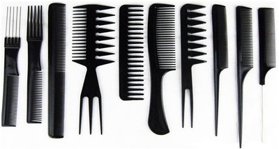 StyleWell 10pcs Professional Different Hair Comb Set Good 4 Barber Salon Hair Styling Hairdressing