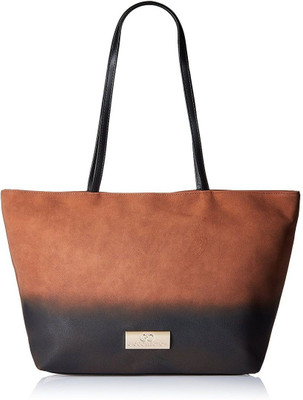 

Gio Collection Tote(Brown, Black), Black;brown