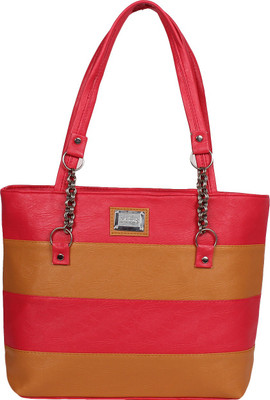 

KanhajiCollection Hand-held Bag(Pink, Brown), Brown;pink