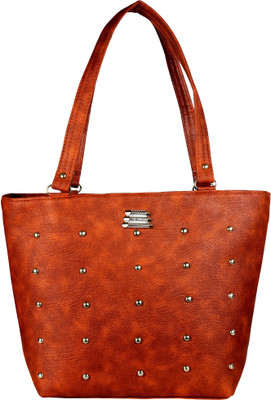 

Bay & Blue Hand-held Bag(Brown)
