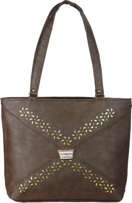 

Bay & Blue Hand-held Bag(Brown)