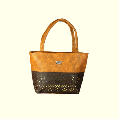 

Bay & Blue Hand-held Bag(Brown)