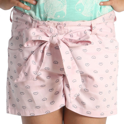

Paul & doll Short For Girls Party Printed Cotton(Pink, Pack of 1, Baby pink