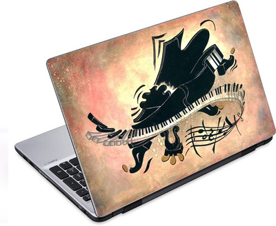 ezyPRNT Animated Keyboard Music Poster (14 to 14.9 inch) Vinyl Laptop Decal 14