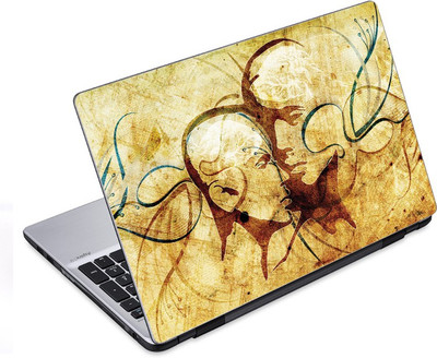 ezyPRNT Skull and Abstract J (10 to 10.9 inch) Vinyl Laptop Decal 10