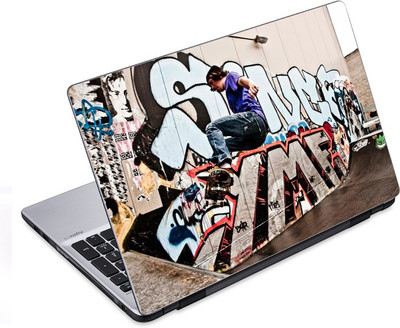 

ezyPRNT Subway Time Skateboarding Sports (14 to 14.9 inch) Vinyl Laptop Decal 14