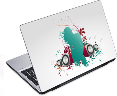 

ezyPRNT Girl Listening and Dancing Music D (12 to 12.9 inch) Vinyl Laptop Decal 12