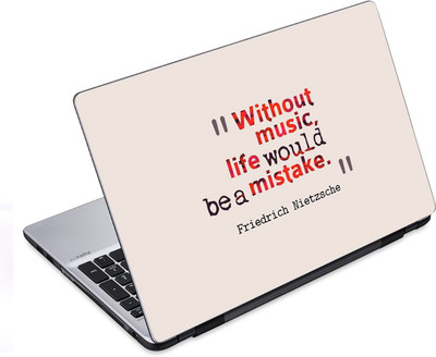 

ezyPRNT Music Lovers and Musical Quotes U (14 to 14.9 inch) Vinyl Laptop Decal 14