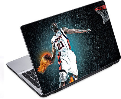 

ezyPRNT Basket Ball Fire Sports (10 to 10.9 inch) Vinyl Laptop Decal 10