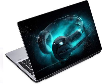 

ezyPRNT Headphones and Earphones Music F (14 to 14.9 inch) Vinyl Laptop Decal 14