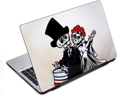 

ezyPRNT Skull and Abstract D (14 to 14.9 inch) Vinyl Laptop Decal 14