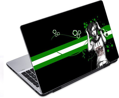 

ezyPRNT Girl Listening and Dancing Music T (12 to 12.9 inch) Vinyl Laptop Decal 12