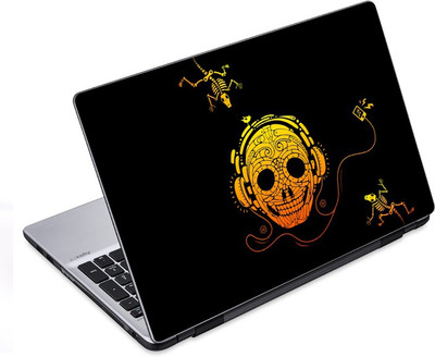 

ezyPRNT Skull and Abstract Music A (12 to 12.9 inch) Vinyl Laptop Decal 12