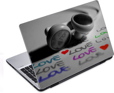 

ezyPRNT Headphones and Earphones Music N (14 to 14.9 inch) Vinyl Laptop Decal 14