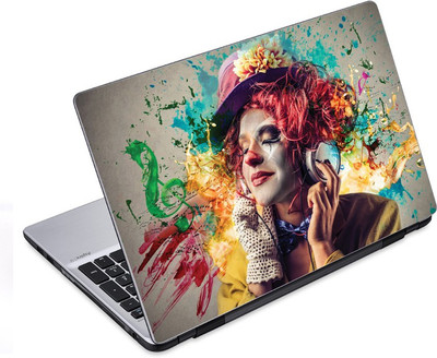 

ezyPRNT Girl Listening and Dancing Music AC (10 to 10.9 inch) Vinyl Laptop Decal 10