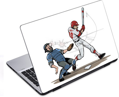 

ezyPRNT Base Ball Cartoon Sports (14 to 14.9 inch) Vinyl Laptop Decal 14