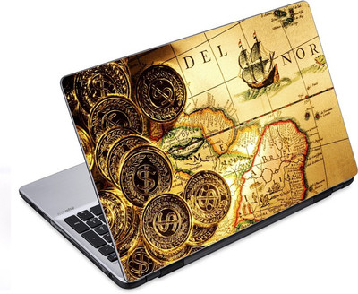 

ezyPRNT Travel and Tourism Treasure Map (14 to 14.9 inch) Vinyl Laptop Decal 14