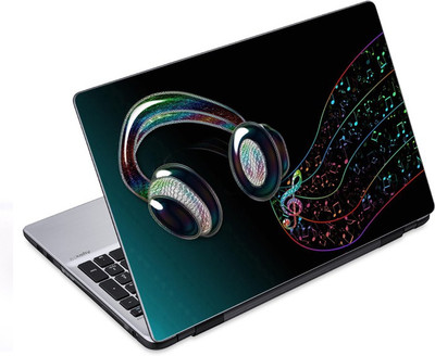 

ezyPRNT Headphones and Earphones Music E (14 to 14.9 inch) Vinyl Laptop Decal 14