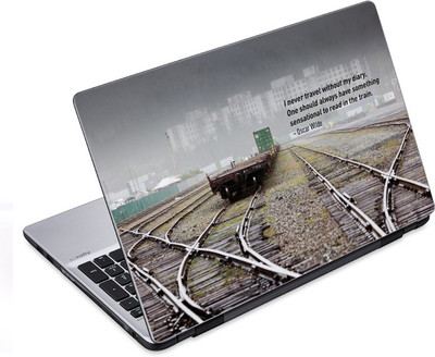 

ezyPRNT Travel and Tourism Oscar Wilde Quote (14 to 14.9 inch) Vinyl Laptop Decal 14