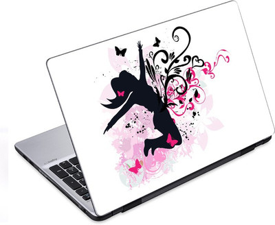 

ezyPRNT Girl Listening and Dancing Music G (14 to 14.9 inch) Vinyl Laptop Decal 14