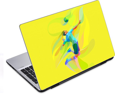 

ezyPRNT Volley Ball Sports Abstract Yellow (10 to 10.9 inch) Vinyl Laptop Decal 10