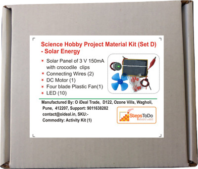 

StepsToDo Science Hobby Project Material Kit (Set D) - Solar Energy(Multicolor)