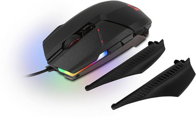 

MSI Gaming Mouse 3600 DPI, Choose from millions of colors with RGB Mystic Light Wired Mechanical Gaming Mouse(USB, Black)