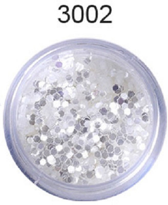 

Born Pretty 10ml/Box Mixed Laser Nail Glitter Tips White Silver Glitter 1mm sequins Shiny Nail Glitter Powder Nail Art Decoration #3002(Silver)