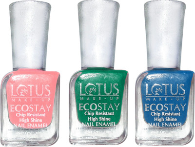 

Lotus Herbals Make-up Ecostay Nail Paint 10 ml pack of 3 Natural(Pack of 3)