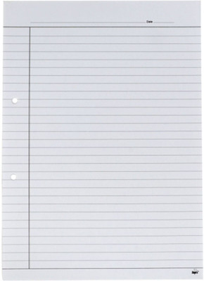 

Shipra One Sided Ruled One Side Ruled Other Side Blank A4 Project Paper(Set of 1, White)