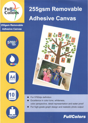 

Full Colors Inkjet Canvas Unruled A4 Canvas Paper(Set of 1, White)