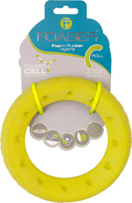 Foaber Roll Ring, Foam Rubber Hybrid Toy Rubber Training Aid For Dog
