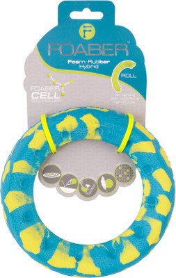 

Foaber Roll Ring, Foam Rubber Hybrid Toy Rubber Training Aid For Dog