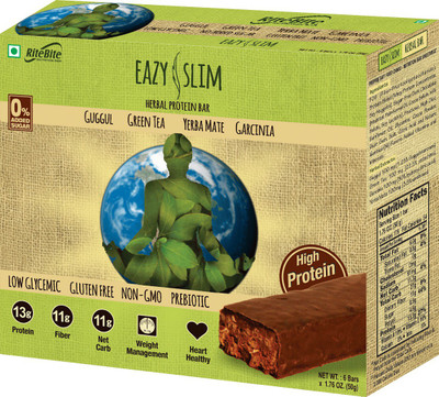 

RiteBite Eazy Slim Harbal Protein Bars(300 g, Dark Chocolate)