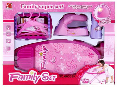 

GRAPPLE DEALS New Battery Operated My First Ironing Board And Laundary Ser Toy Childs Play Safe Pretend Play Set For Kids,