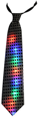 Funcart Light Up LED Sequin Neck TiesÂ - Black