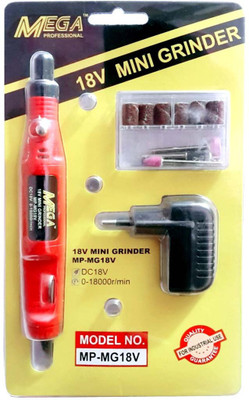 

ISC Combo Mega Professional 18v Mini Grinder For Buffing , Grinding , Polishing For Precision Work Along With Accessory Set Rotary Tool(3 mm)