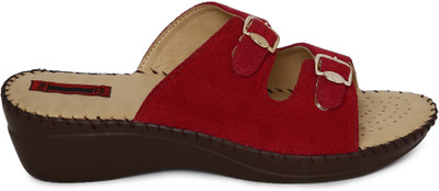 

1 WALK Women Red Flats