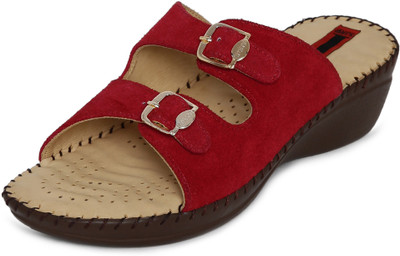 

1 WALK Women Red Flats