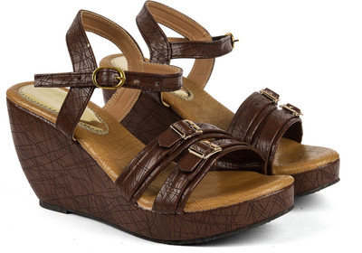 

Bare Soles Women brown Wedges