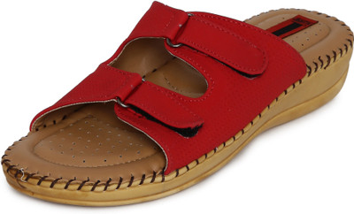 

1 WALK Women Red Flats