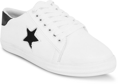 

Moonwalk Canvas Shoes For Women(White, Silver, Black