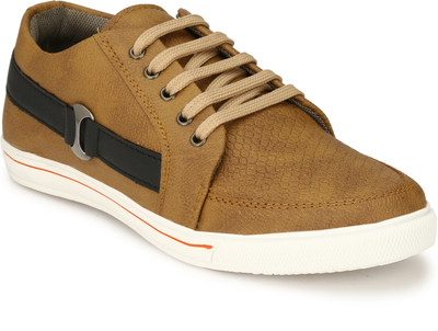 

Big Fox Men's Comfort Fit Sneakers For Men(Tan, Black