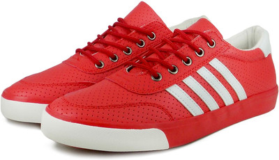 

Ripley Red Leatherette Suede Sneakers For Men(Red, Leatherette red
