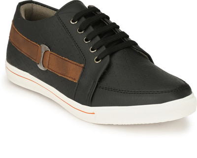 

Big Fox Men's Comfort Fit Sneakers For Men(Black, Brown